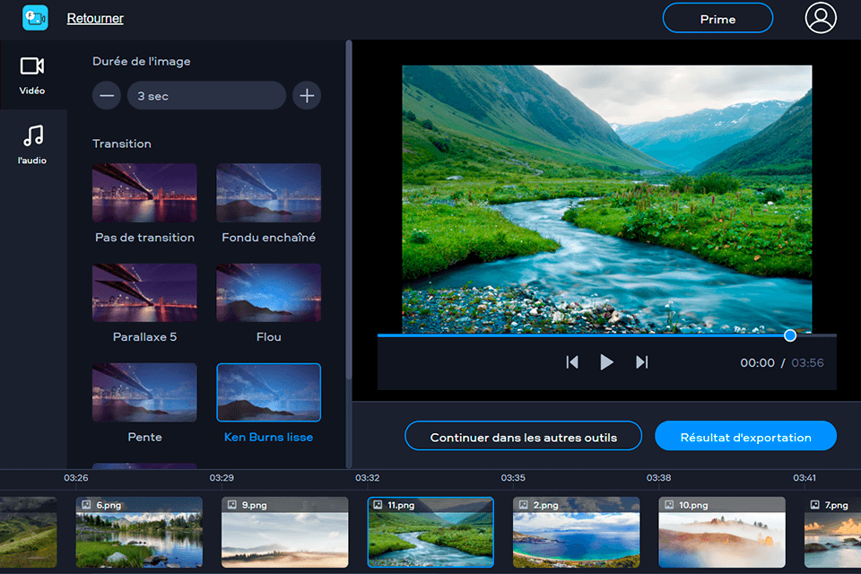 éditeur vidéo en ligne fastreel interface