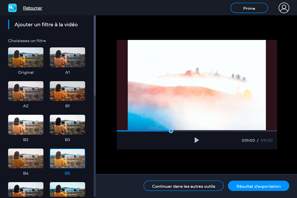 filtres éditeur vidéo en ligne fastreel