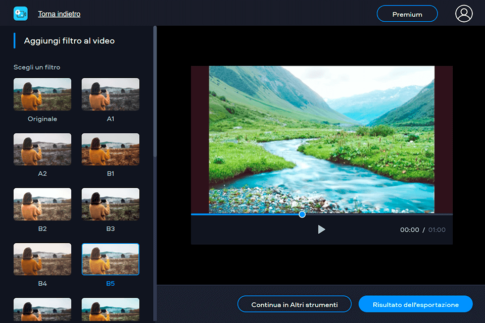 filtri fastreel editor video online