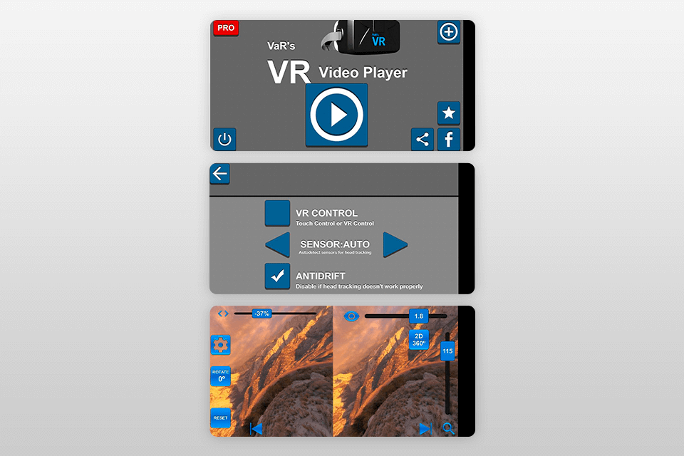 vars vr video player for android