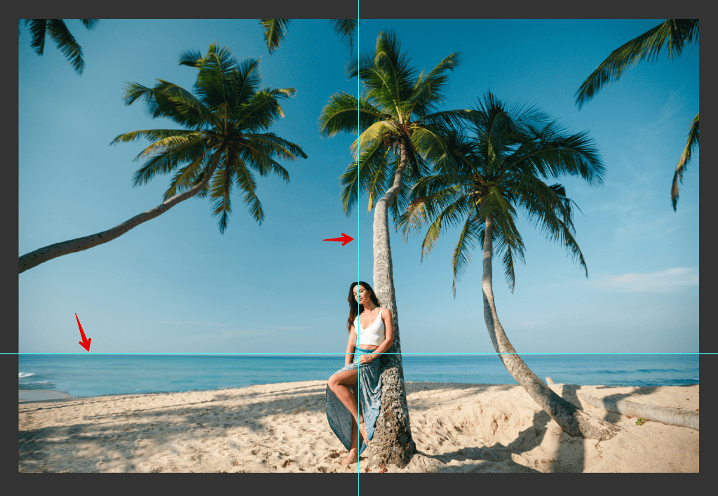 positioning photoshop guides