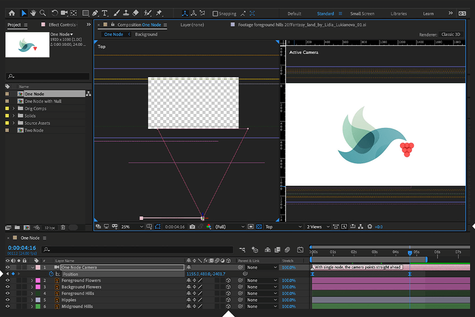 adobe after effects logo animation software interface