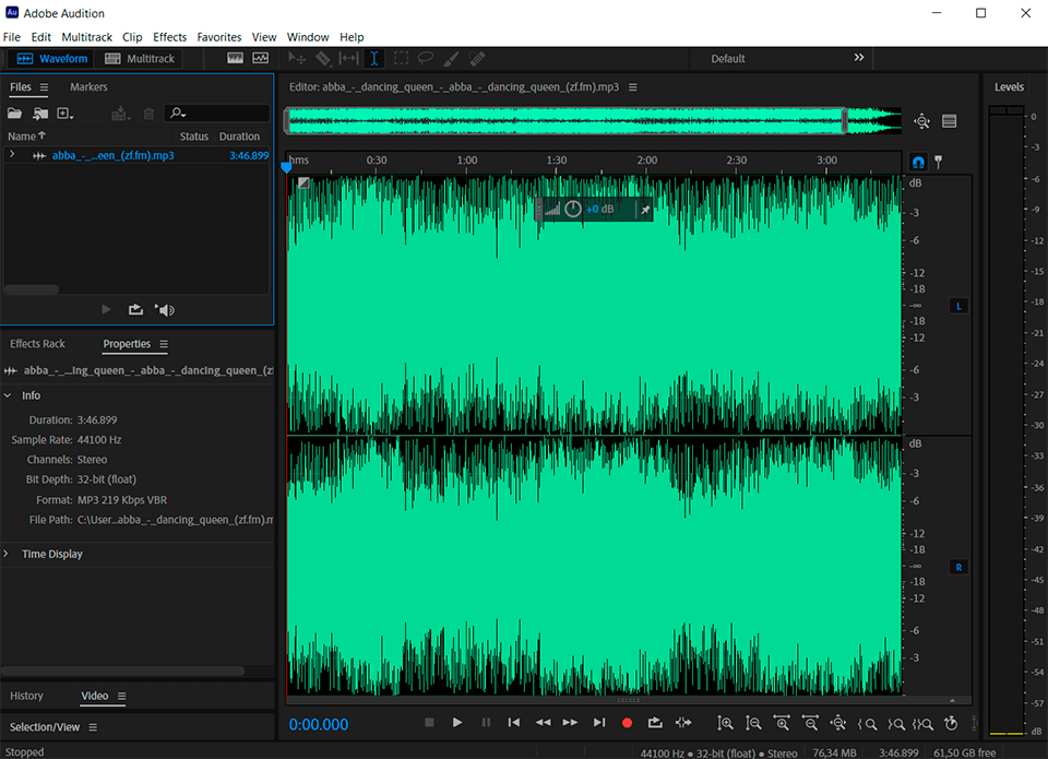 adobe audition interface