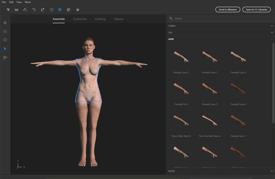 adobe fuse male and female avatars
