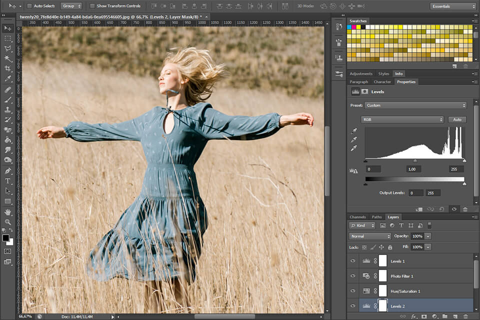 adobe فوتوشوب cs6 interface
