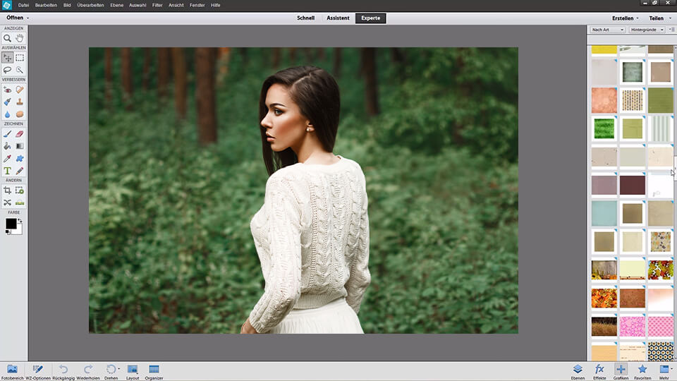 photoshop elements interface