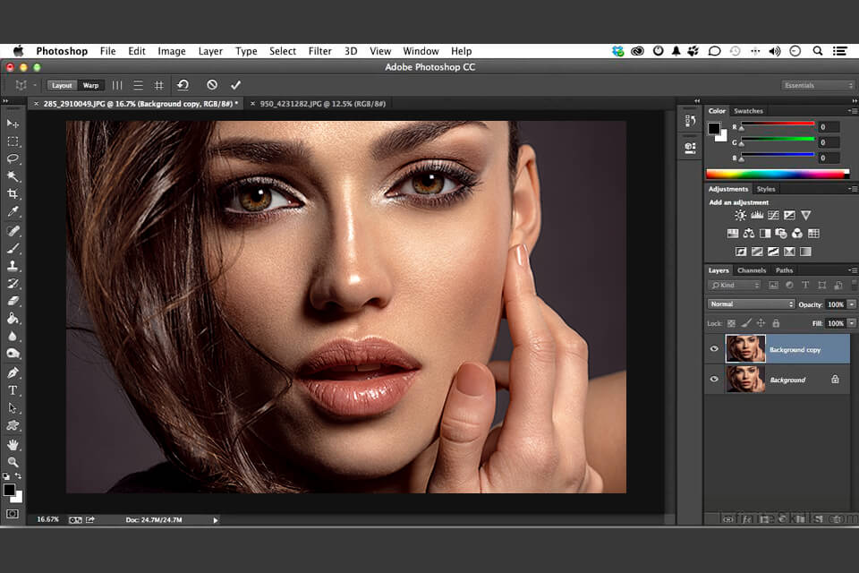 photoshop felület