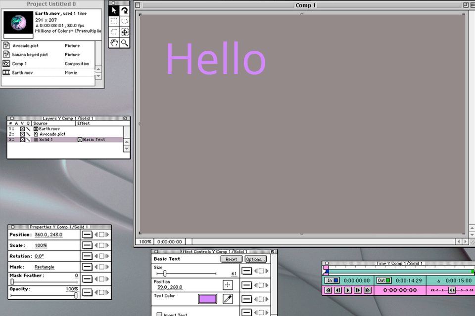 after effects 2.0 interface