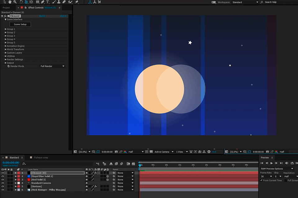 after effects 5.0 interface