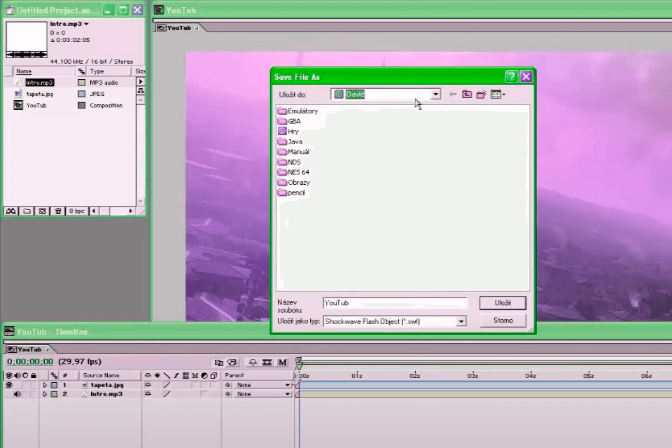 after effects 6.0 interface