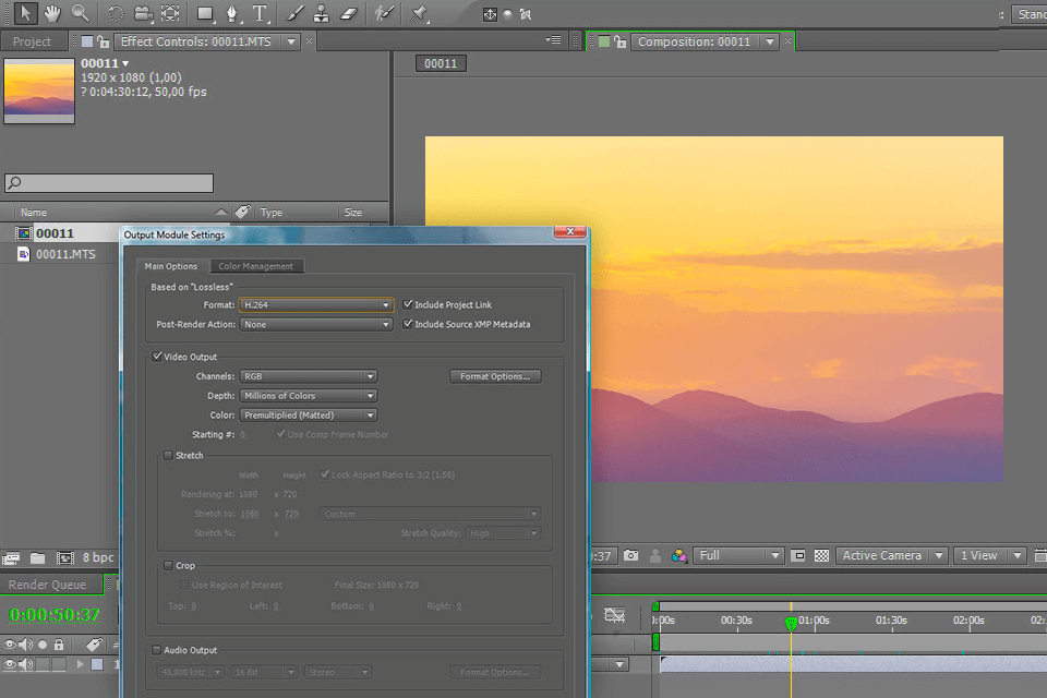 after effects CS5 interface