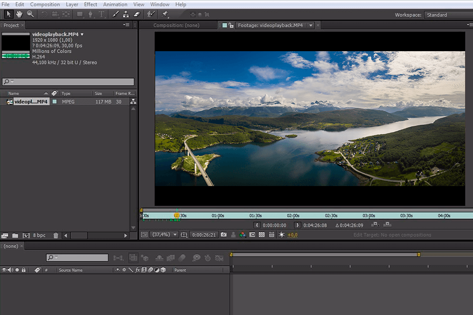 after effects CS6 interface