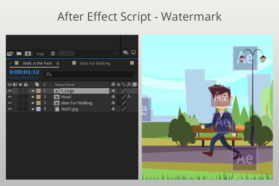 watermark after effects script