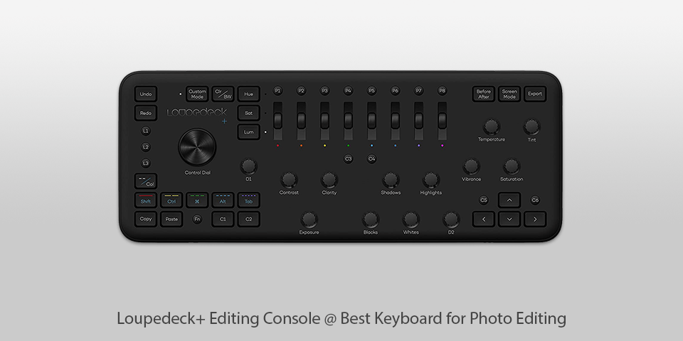keyboard for photo editing loupedeck+editing-console