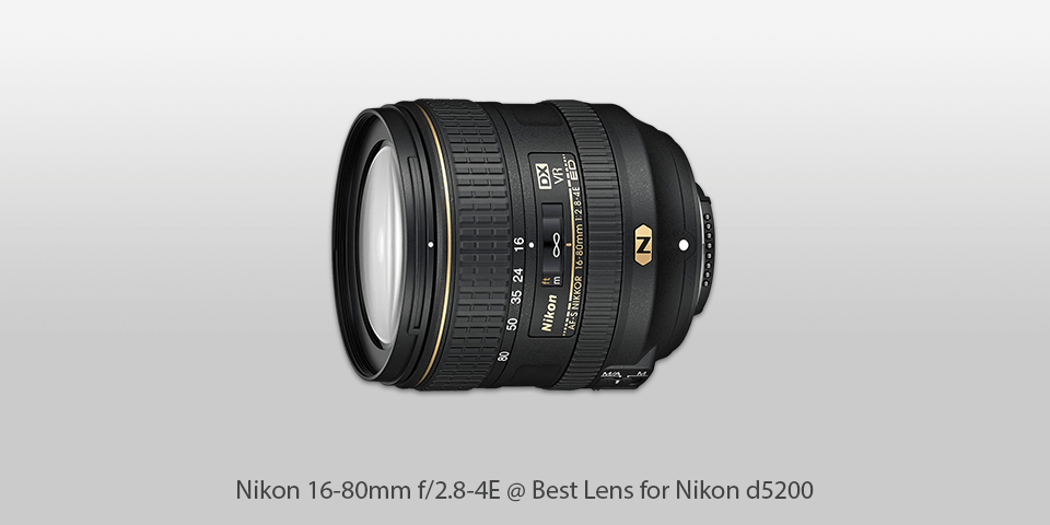 lens for nikon d5200 nikon 16-80mm f/2.8-4e