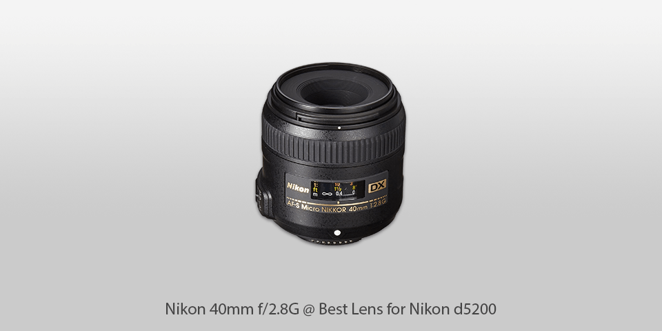 lens for nikon d5200 nikon 40mm f/2.8g