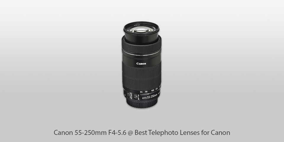 canon 55-250mm f4-5.6 telephoto lens