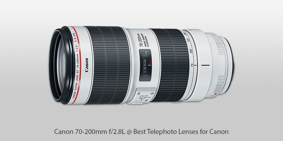 canon 70-200mm f2.8l-telephoto lens