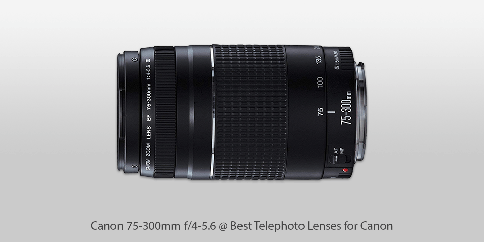 canon 75-300mm f/4-5.6 telephoto lens