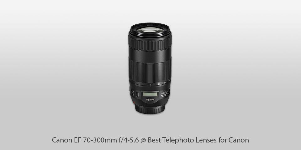 canon ef 70-300mm f/4-5.6 telephoto lens