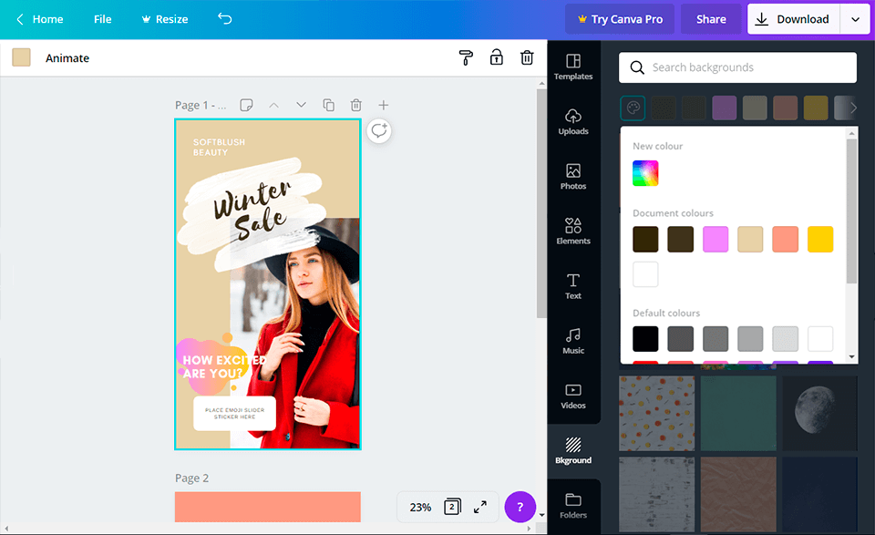canva adobe express alternative interface