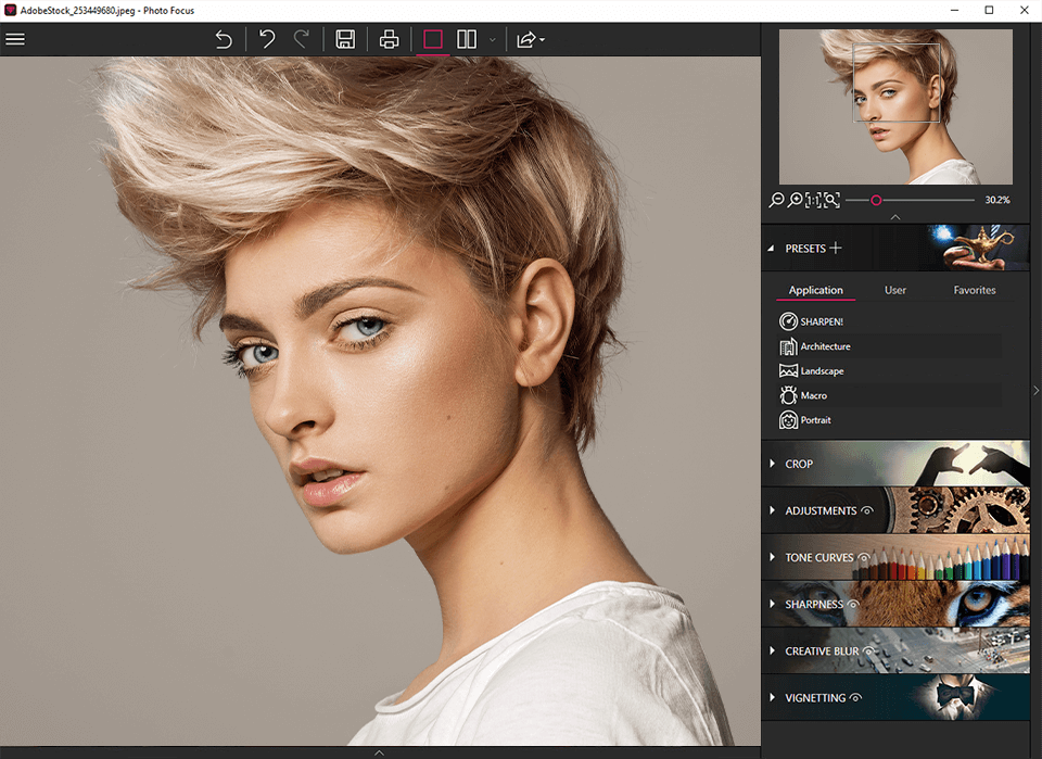 começando com o inpixio photo focus