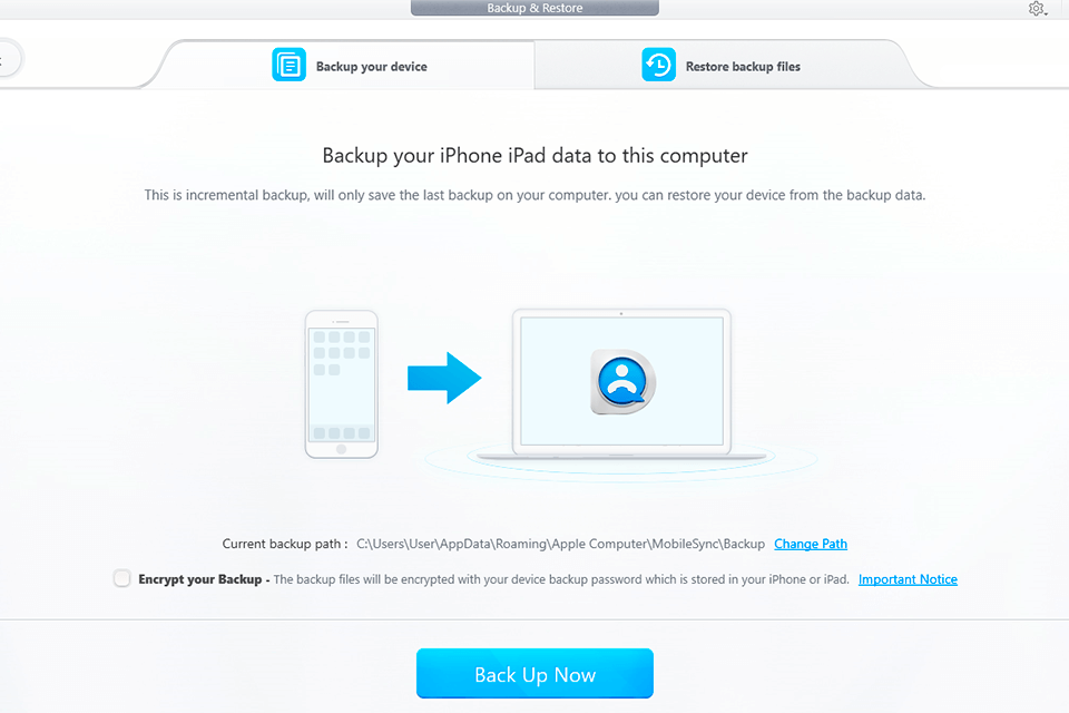 dearmob iphone manager backup