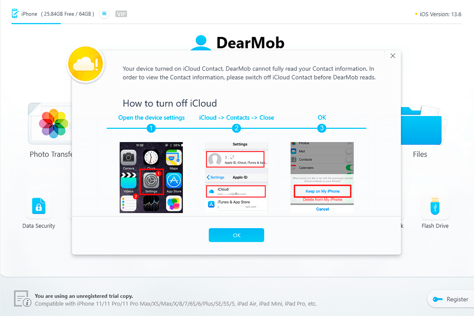 dearmob iphone manager contacts organizing