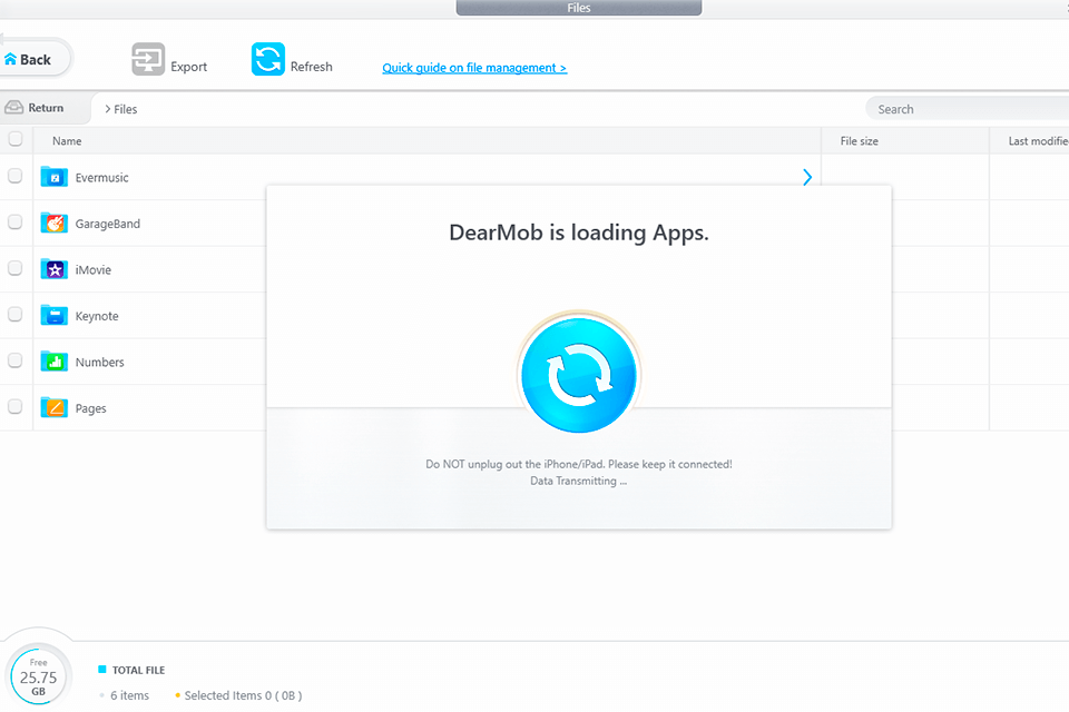 dearmob iphone manager installing apps