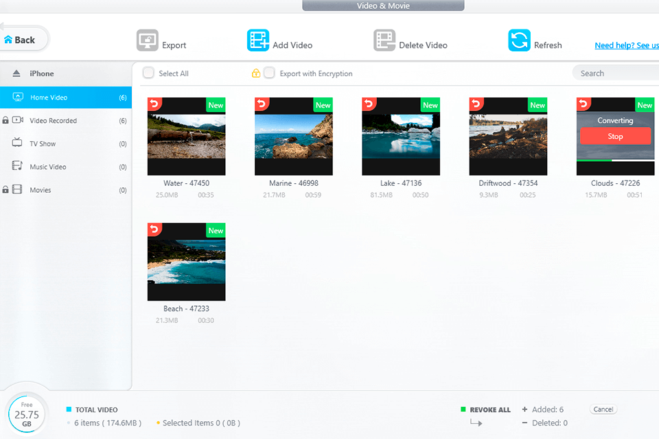 dearmob iphone manager video management