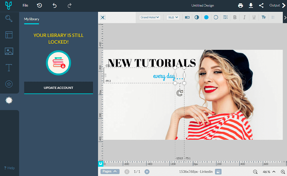 desygner adobe express alternative interface
