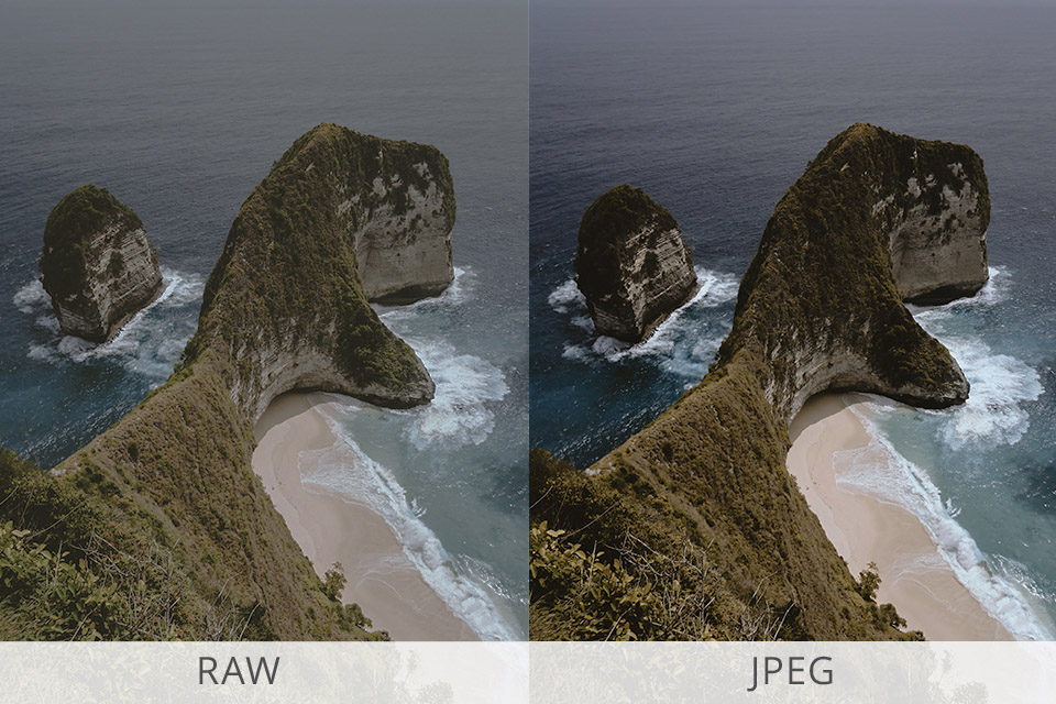 seascape photography RAW format