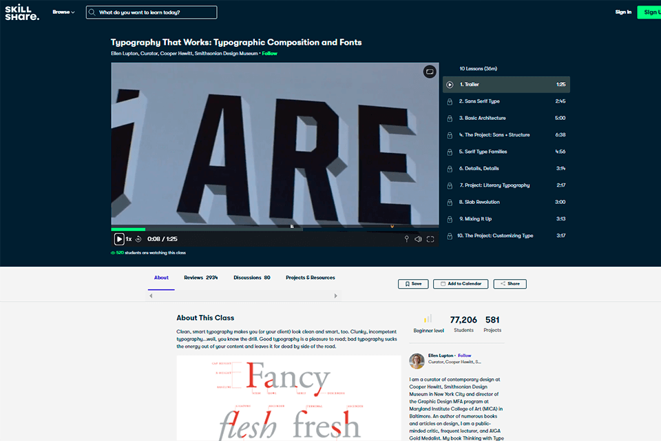 ellen lupton free online graphic design course