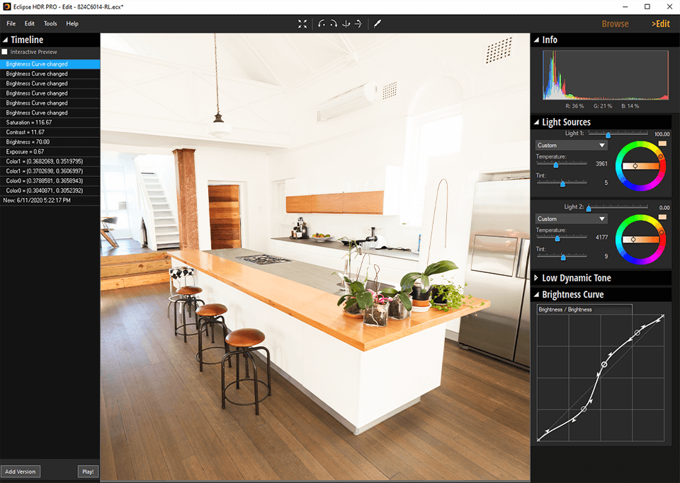 fontes de luz hdr do inpixio eclipse