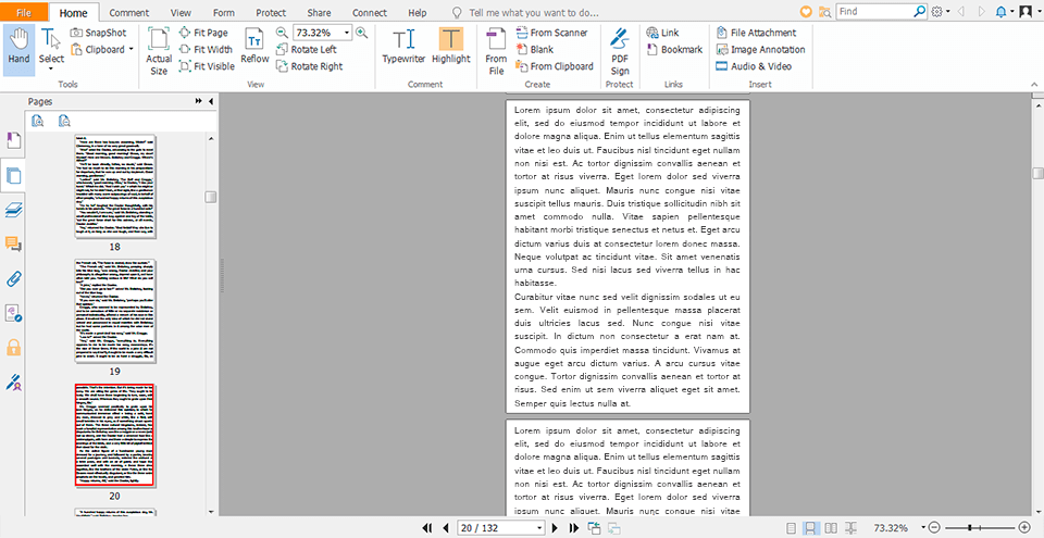 interface von foxit reader