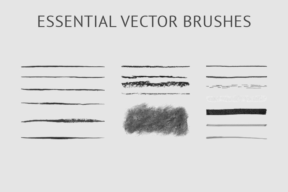 free illustrator essential vector brushes