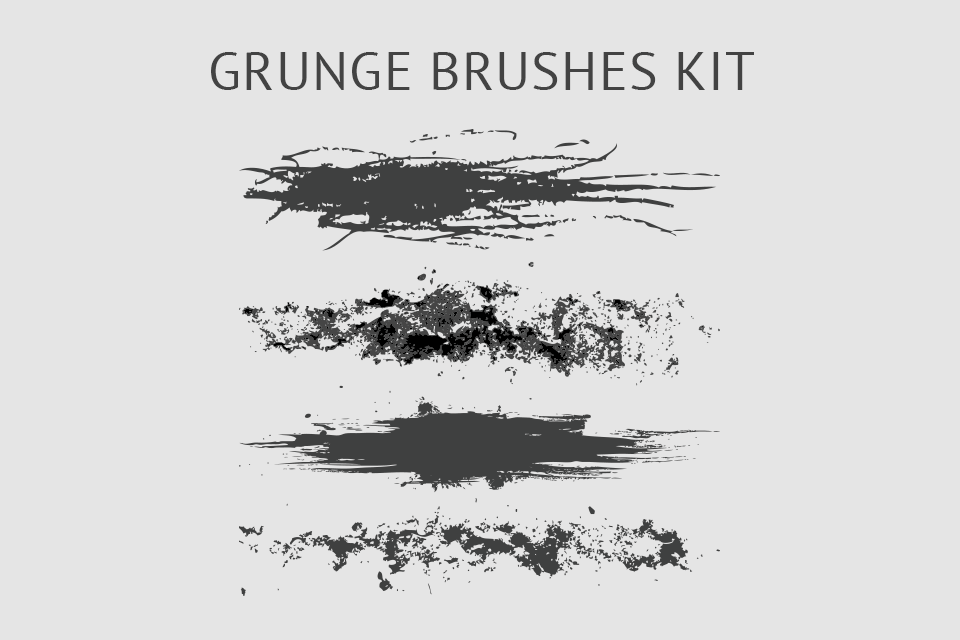 free illustrator grunge brishes kit