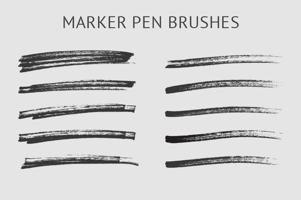 free illustrator marker pen brushes