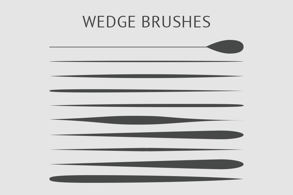 free illustrator wedge brushes