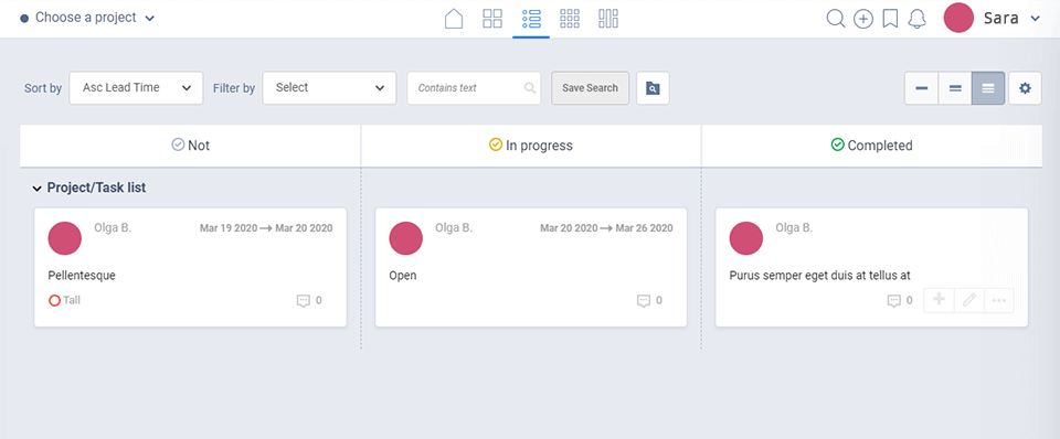 freedcamp interface task