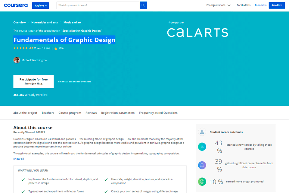fundamentals of graphic design course