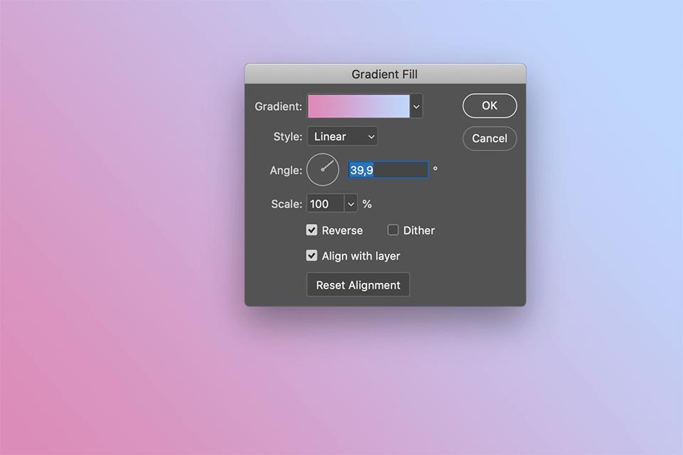 how to make a youtube banner in photoshop gradient fill