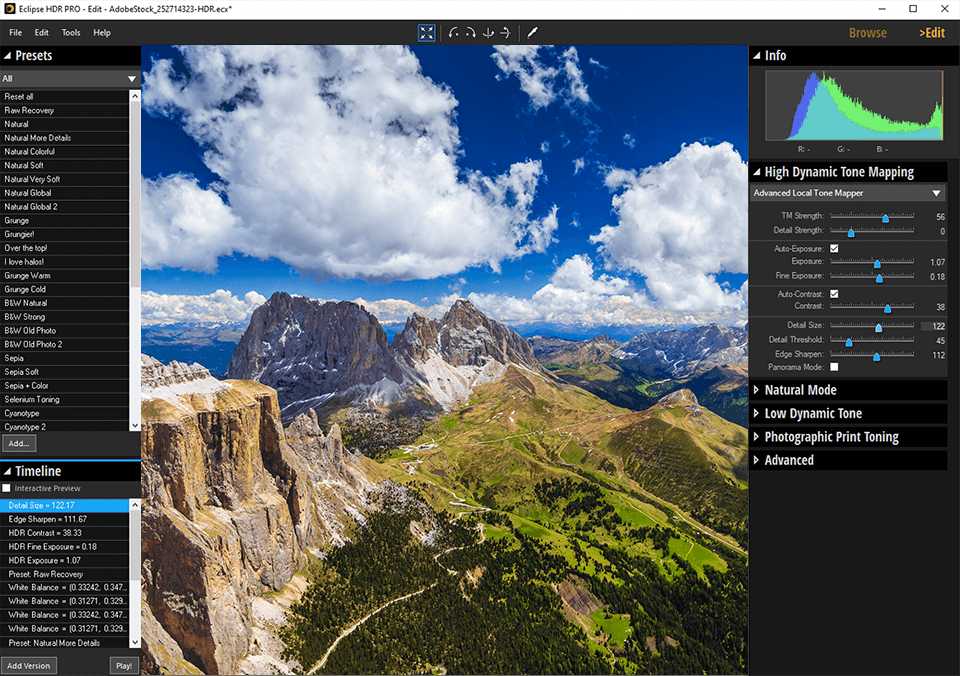 inpixio eclipse hdr mappatura toni