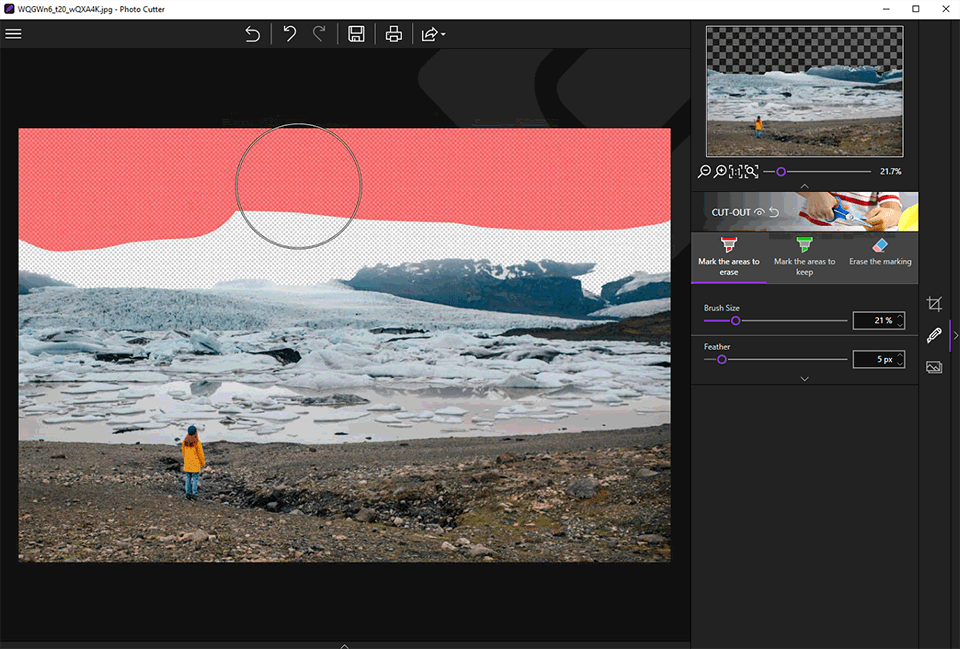 inpixio ritocco selettivo semi-automatico