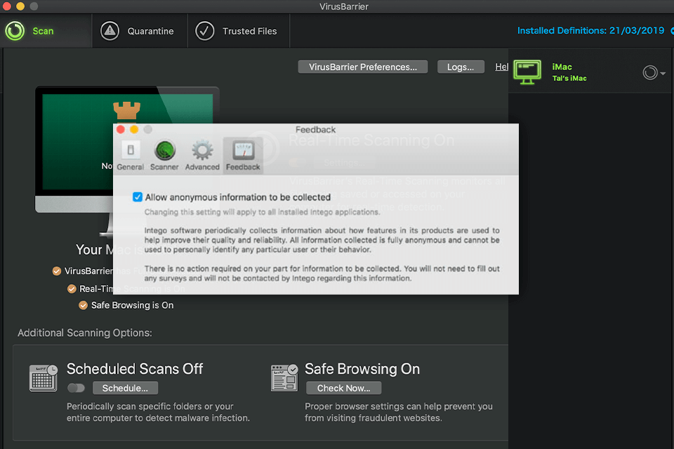 intego mac internet security x9 best mac antivirus software interface