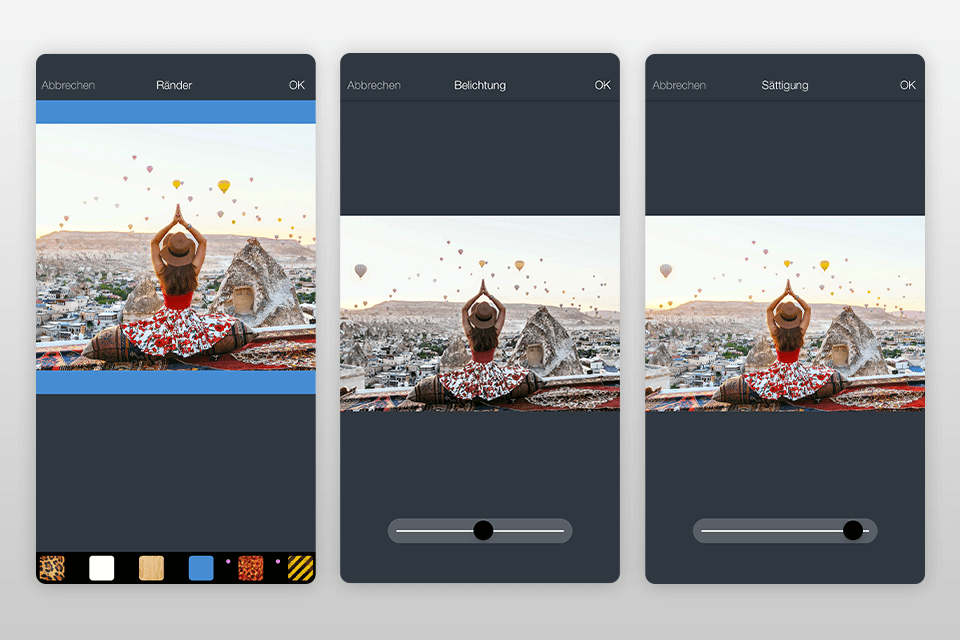 interface do inpixio photo editor mobile