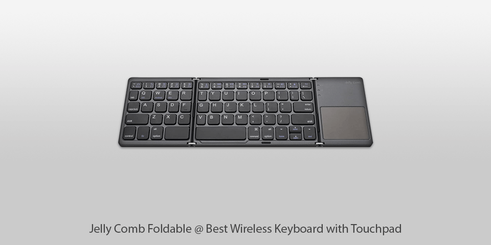 wireless keyboard with touchpad jelly comb