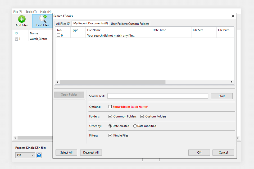 kindle azw drm removal الواجهة