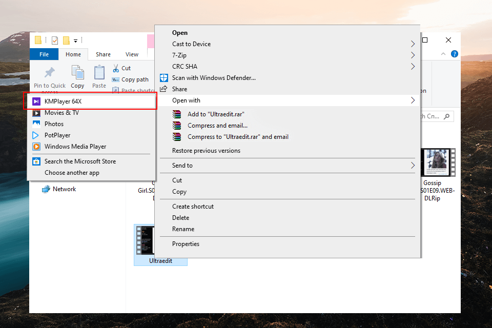 open avi file
