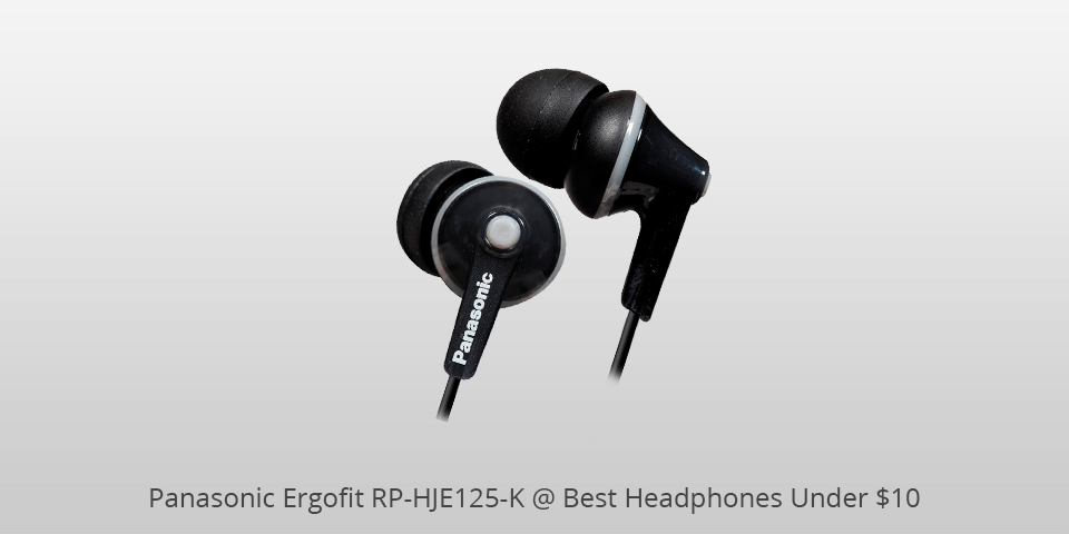 panasonic ergofit rp-hje125-k headphones under 10